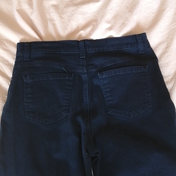 High-waisted, straight leg, black jeans - Picture 4 of 4